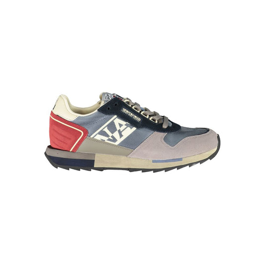 Napapijri Gray Leather Men Sneaker