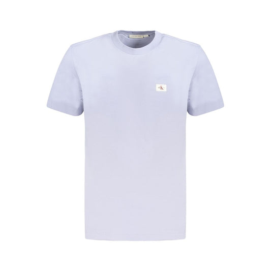 Calvin Klein Light Blue Cotton Men T-Shirt
